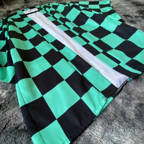 Slime Checkerboard Kimono - Picture 3 of 4